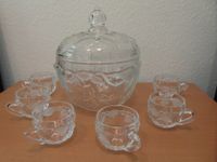 Tolle Bowle aus Glas mit 6 Gläsern - NEUwertig Düsseldorf - Angermund Vorschau