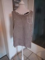 ❤Deichgraf❤ ärmellose Bluse Top Shirt L 40 taupe Nordrhein-Westfalen - Willich Vorschau