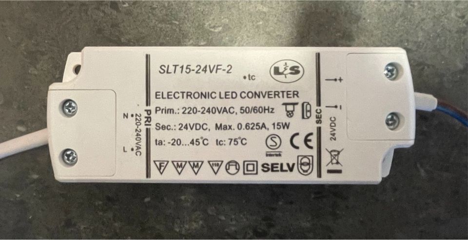 Electronic LED Converter L&S Typ SLT15-24VF-2 in Kirchardt