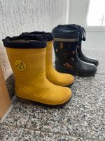 Regenstiefel 26 / 27 gelb mit Licht + blau gefüttert Hessen - Büdingen Vorschau