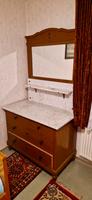 Kommode mit Marmorplatte und Spiegel, Schminkschrank Baden-Württemberg - Sulzfeld Vorschau