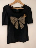 ⚠️endet heute⚠️Shirt schwarz Schleife Leopard Bershka Gr S-M Niedersachsen - Seulingen Vorschau