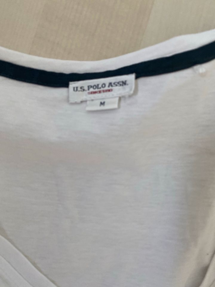 T-Shirt von Polo Assn Gr. M weiß Damen in Edesheim (Pfalz)