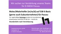 Maler / Subunternehmer (m/w/d) für 94034 Passau (Samstag) Kr. Passau - Passau Vorschau
