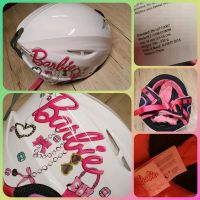 Kinder Skihelm Motiv Barbie Helm Schlitten Schlittschuhe M 54-58 Baden-Württemberg - Murg Vorschau