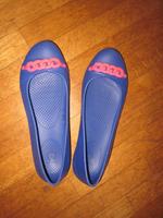 Crocs Ballerinas Gianna Link flat W 10 Gr. 41 42 blau pink Rheinland-Pfalz - Bruchmühlbach-Miesau Vorschau