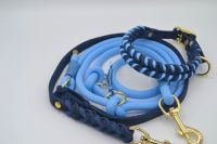 Hundeset in blau aus Leder und Tau /Halsband und Leine Bayern - Augsburg Vorschau