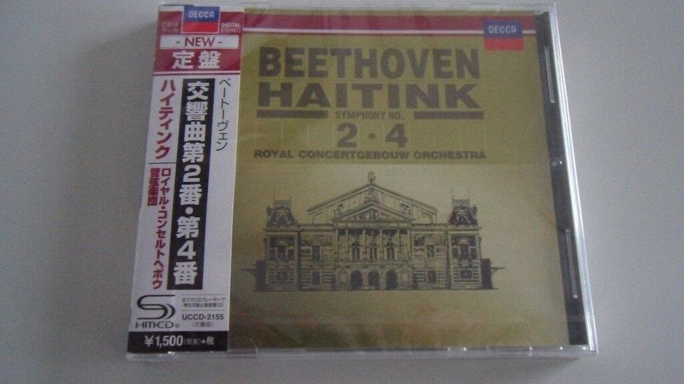 SHM CD Beethoven - Symphonies No. 2 & 4 - B. Haitink - Neu in Marl