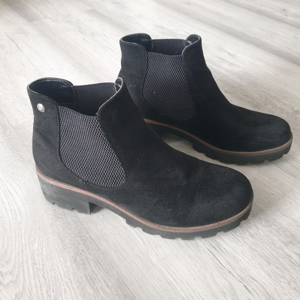 Rieker Damen Stiefelette Gr, 38 schwarz Top in Kiel