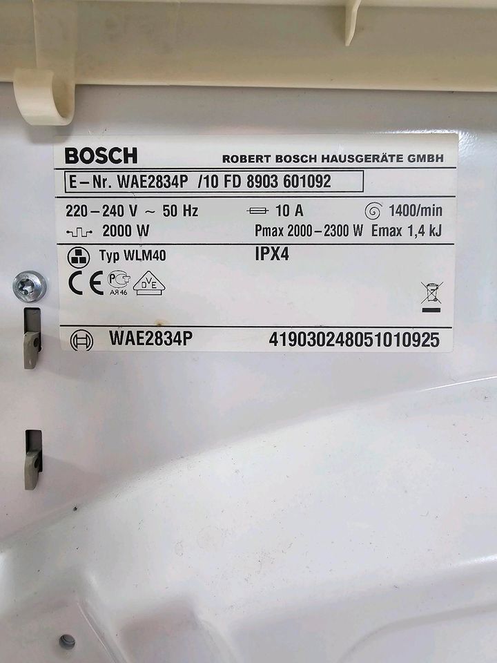 Bosch WAE2834P Maxx A ECO Waschmaschine, Energieeffizienz A,6 kg in Schlierbach
