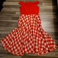 Kleid Carmen Retro weiss rot Karo neu Gr S36/38 Dortmund - Großholthausen Vorschau