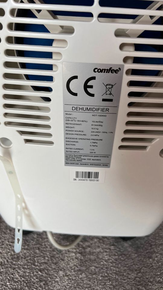 Buy Comfee Air Dehumidifier MDT-10DKN3 Entfeuchten + Clean Online at  desertcartNorway