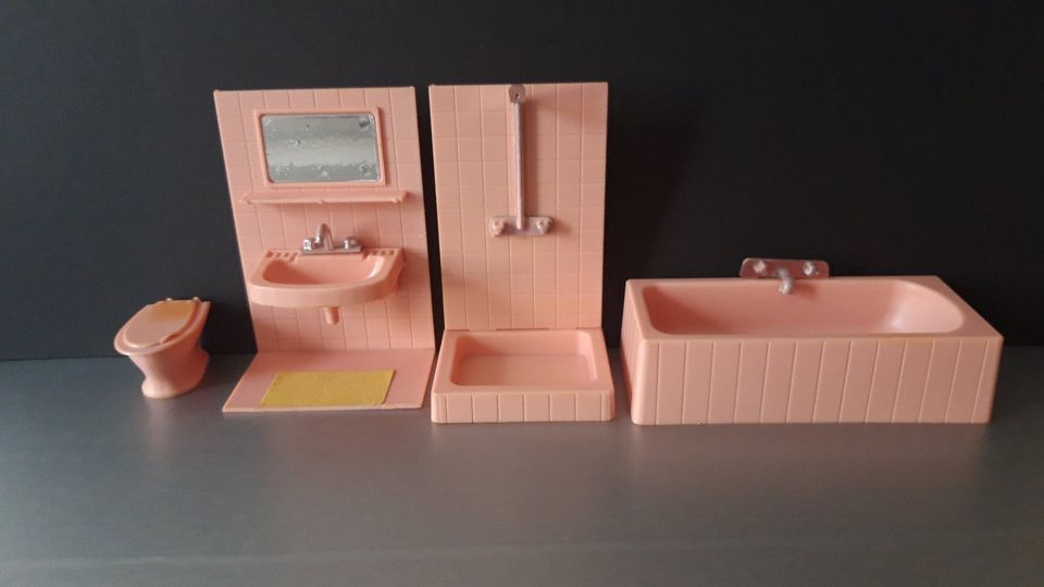 Vintage Miniatur-Möbel f. Puppen (JEAN Höfler, 70er, Kunststoff) in Frankfurt am Main
