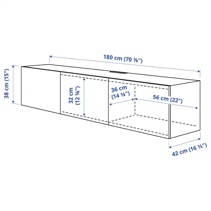 TV Board Besta | Ikea | Gute Qualität | 180x42x38 in Viersen
