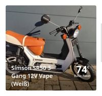 Simson SR50 3-Gang 12V Vape (Weiß) Chemnitz - Euba Vorschau