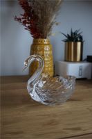 Retro Glas Schwan vintage klar Kristall Glasschüssel mid century Niedersachsen - Bückeburg Vorschau