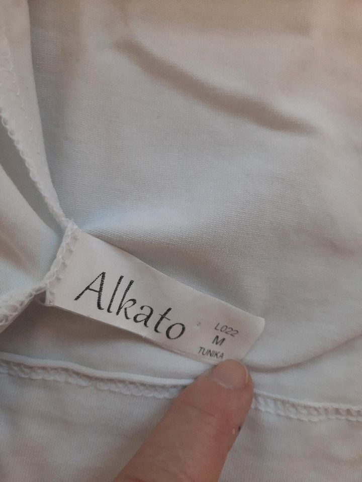 Longshirt von Alkato Gr. M weiß in Rastow