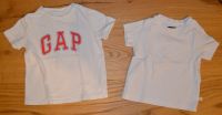 2 T-Shirt weiß GAP Blue Seven Gr. 74 unisex Bayern - Rechtmehring Vorschau