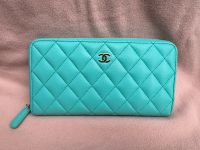 Chanel Zippy Long Wallet Tiffany Blue light gold Hardware Köln - Nippes Vorschau