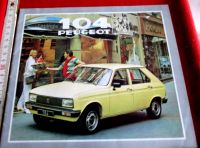 Peugeot 104 alter Prospekt aus 1975 technische Beschreibung Werbu Niedersachsen - Hoyerhagen Vorschau