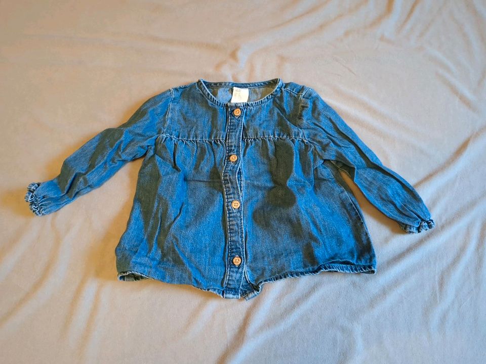 Jeans-Bluse von H&M in Größe 74 in Trendelburg