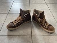 Converse Chucks Leder mit Fell, Gr. 41, braun Kr. Dachau - Bergkirchen Vorschau