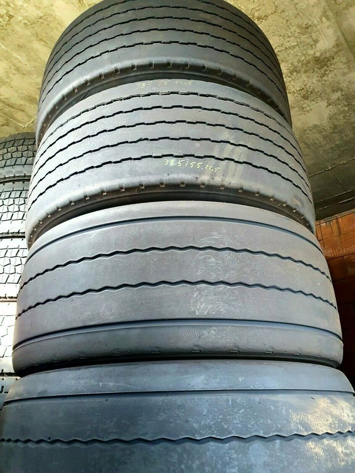 NEUE-RILLE ® GEBRAUCHTREIFEN 385/55R22,5 Anhänger & Lenkachse in Aichach