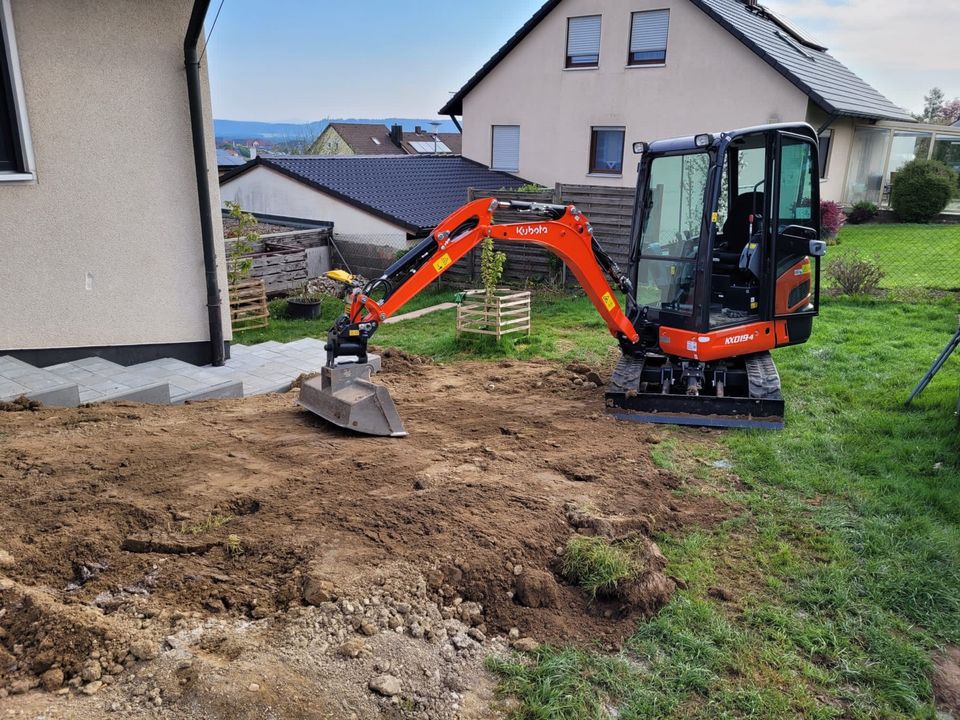 Minibagger mieten Verleih Vermietung in Schirmitz