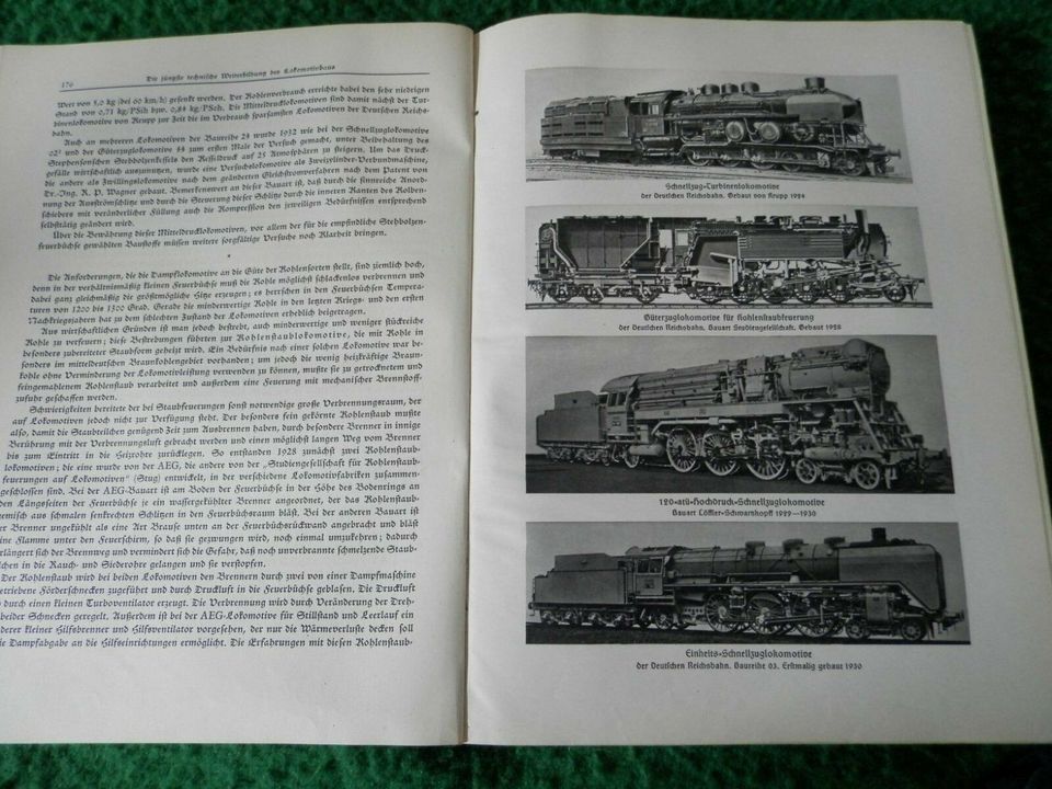 100 Jahre deutsche Eisenbahn, Buch von 1938 in Dresden