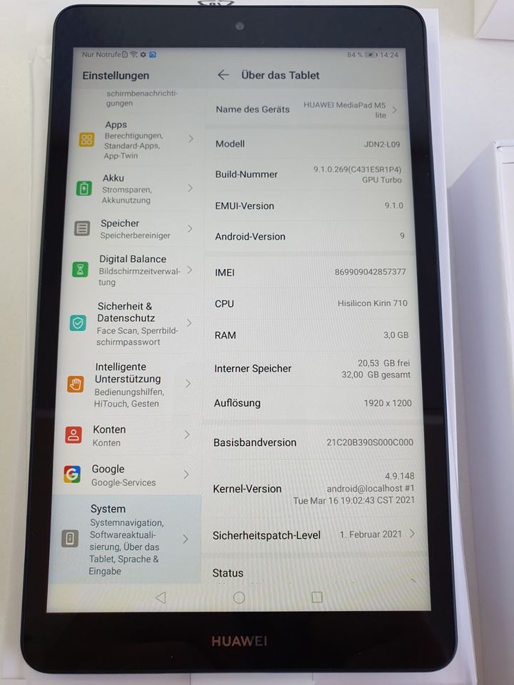 Huawei Media Pad M5 Lite 8 Zoll JDN2-L09 Tablet Telefon 4G LTE Ha in Troisdorf