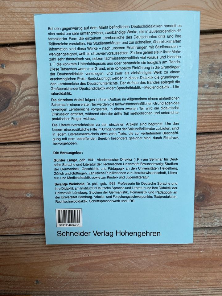 Grundlagen der Deutschdidaktik in Hamburg