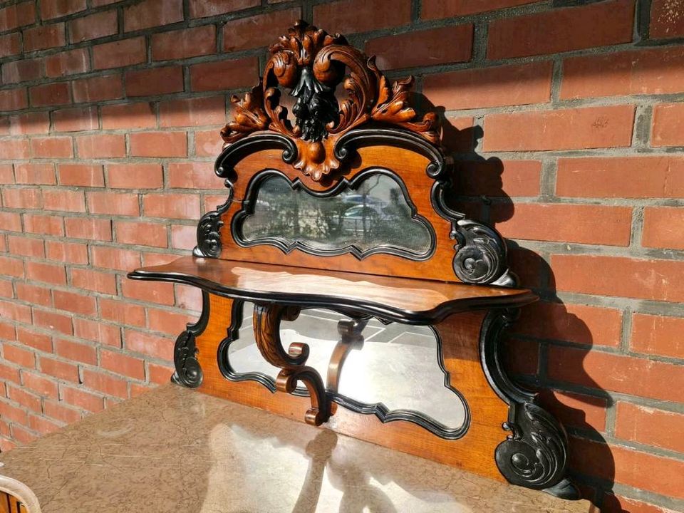 Antik Louis philippe Kommode Nussbaum Sideboard Anrichte Alt in Groß-Gerau