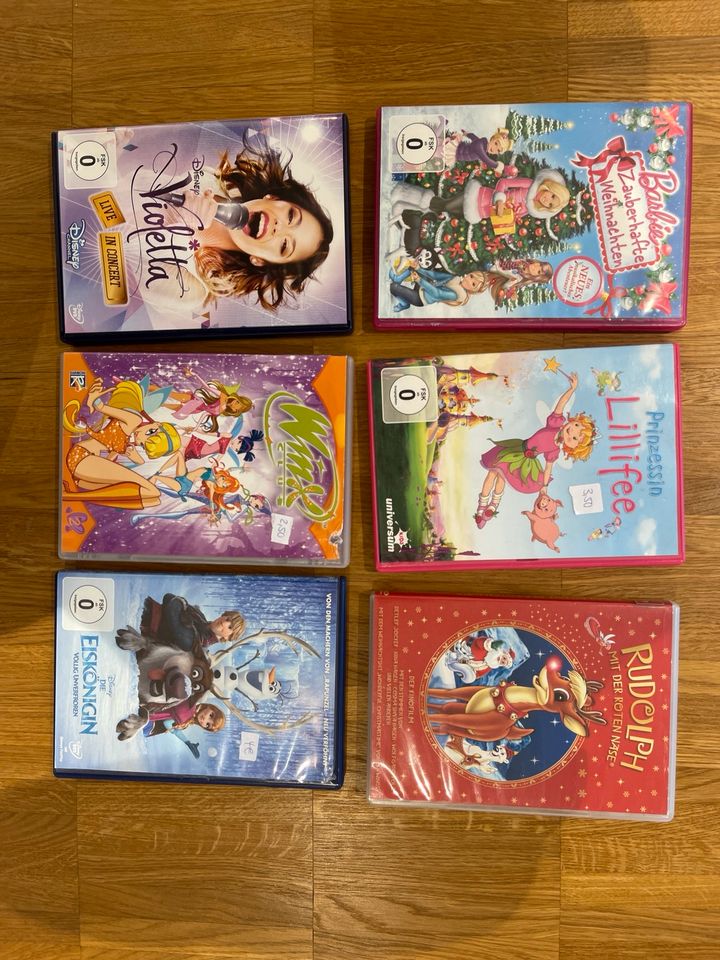 DVD‘s für Kinder - Lillifee, Barbie, Eiskönigin, Violetta, … in Glattbach Unterfr.