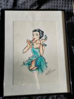 Wandbild Zeichnung Frau Rockabilly Duisburg - Röttgersbach Vorschau