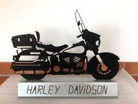 **HARLEY DAVIDSON*Metall-Deko*schwarz mit Sockel*Laserschnitt Bayern - Eckental  Vorschau