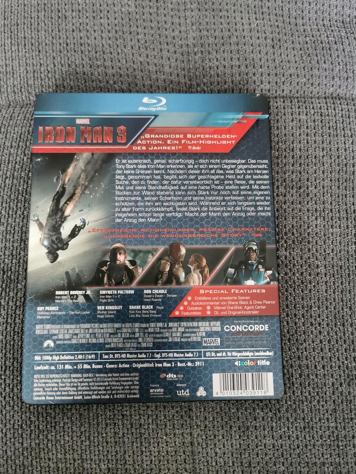 Iron Man 3 Steelbook Blu-ray Limited Edition in Mülheim (Ruhr)