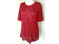 DUNQUE Leinen-Shirt Pullover Pulli Tunika rot Muster Gr 40 42 XL Berlin - Charlottenburg Vorschau