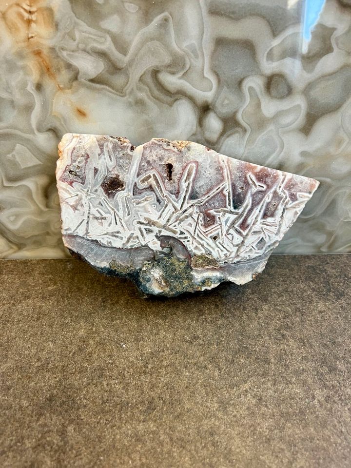 Agate Achat Scheiben 12-14cm Mineralstein in Mainaschaff
