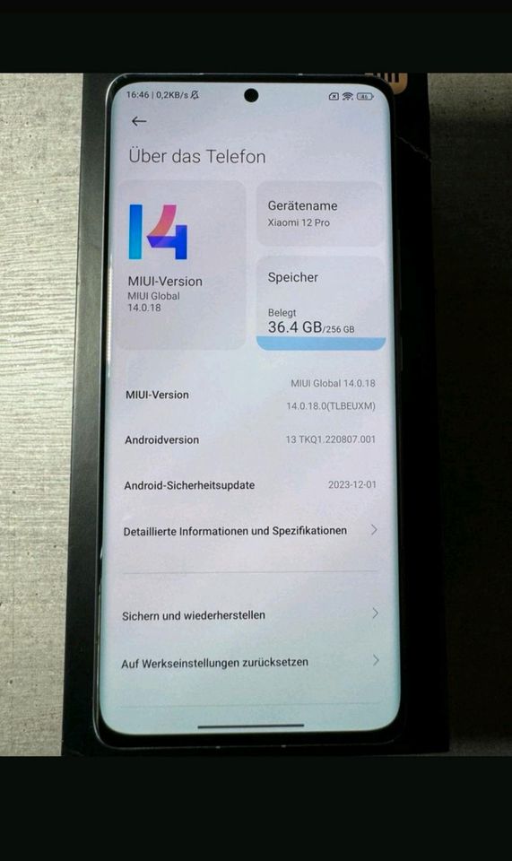 Xiaomi 12 Pro in Blau, 256 GB, 12 GB in Heilbronn