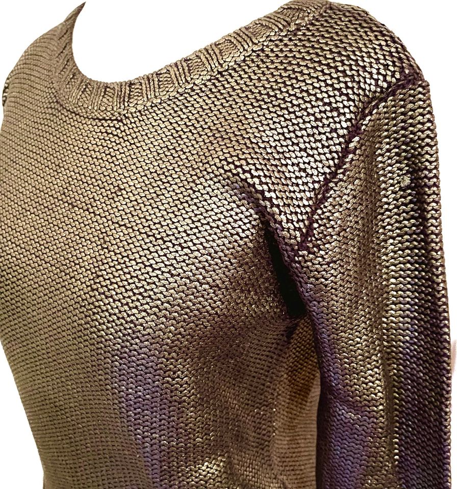 H&M original Mädchen Pullover Gold/Metallic Gr.12-14/158 NEUw in Bad Buchau