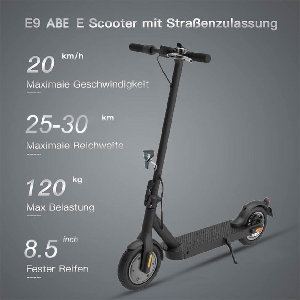 Qivee E-Scooter mit TÜV + Straßenzulassung (ABE) - NEU & OVP in Linden