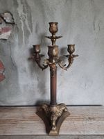 Alter französischer Vintage-Kerzenständer  Kupfer mit Löwenbein Nordrhein-Westfalen - Nettetal Vorschau