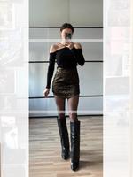 Satinierter Minirock von Zara Gr. XS Leopard Animalprint Köln - Riehl Vorschau