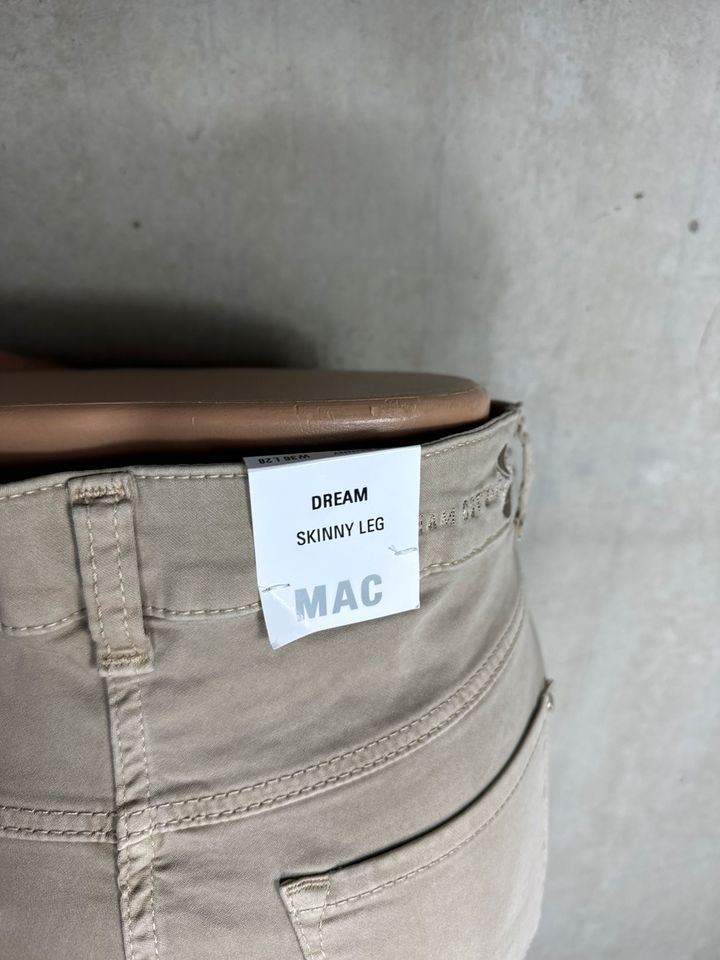 Mac Hose dream skinny leg beige neu 36 42 L28 200 in Erlabrunn