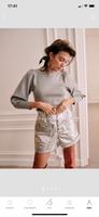 Sezane Pullover Dani S 36 Silber Top Party Niedersachsen - Hermannsburg Vorschau