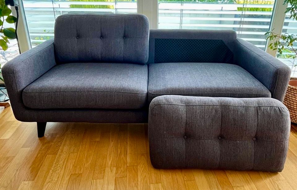 Couchgarnitur 3-Sitzer/2-Sitzer/Sessel/Hocker (auch einzeln) in Grenzach-Wyhlen