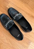 Loafer/Mokassins in schwarz mit Kettendetail silber Pankow - Prenzlauer Berg Vorschau