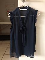 Dunkelblaue Bluse von Atmosphere Größe 36, kurzarm Hessen - Trebur Vorschau
