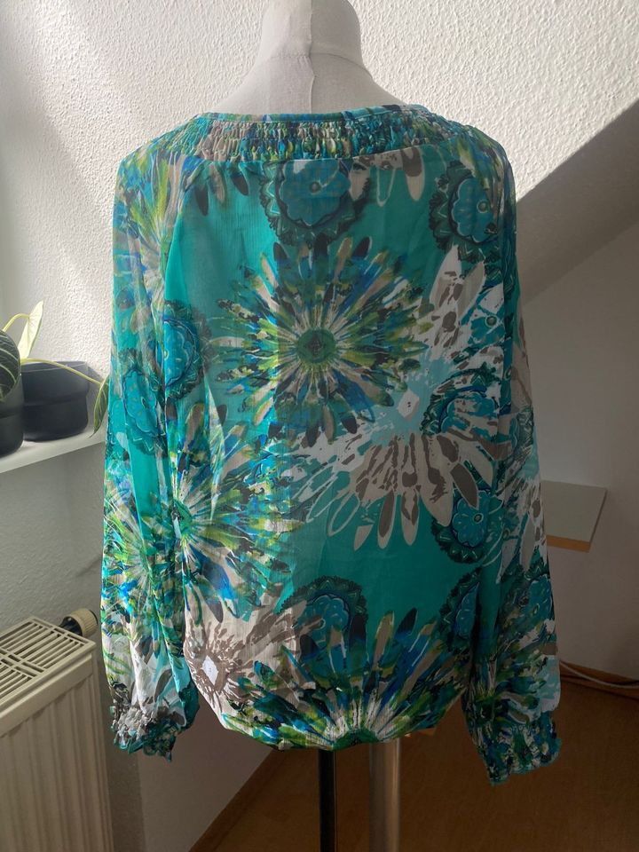 Blau grün türkise Laura Kent Bluse Tunika Shirt Größe 38 M in Attenkirchen