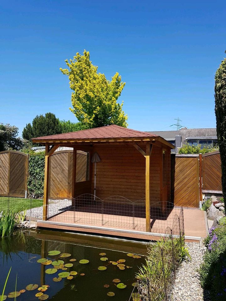 HOLZ  GARTEN  PAVILLON MIT WPC TERRASSE. in Norderstedt